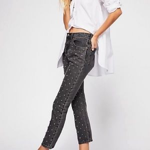 Levi’s 501 Original Cropped Studded Jeans